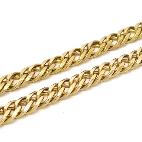 9ct Gold 18" Double Curb Link Chain