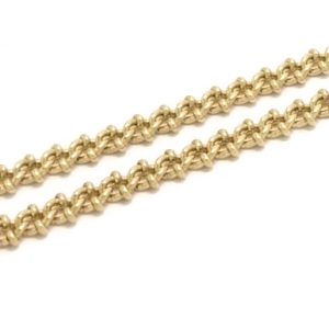 9ct Gold 18" Fancy Curb Link Chain