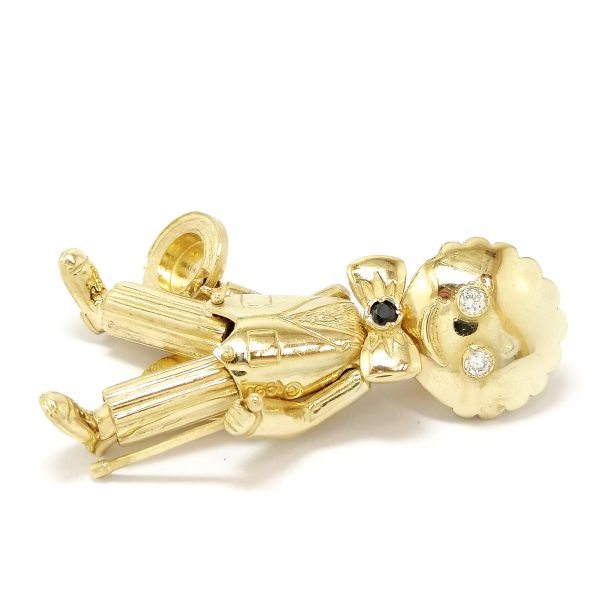 9ct Gold Animated Doll Pendant