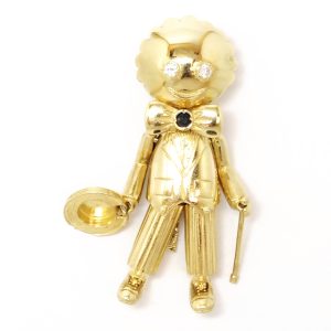 9ct Gold Animated Doll Pendant