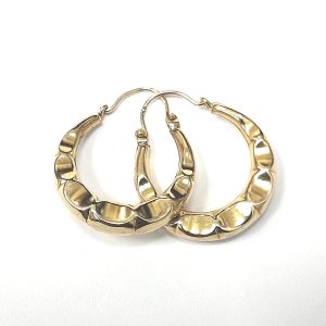 9ct Gold Fancy Creole Earrings