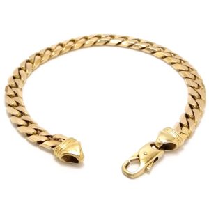 9ct Gold Filed Curb Link Bracelet 30.3g