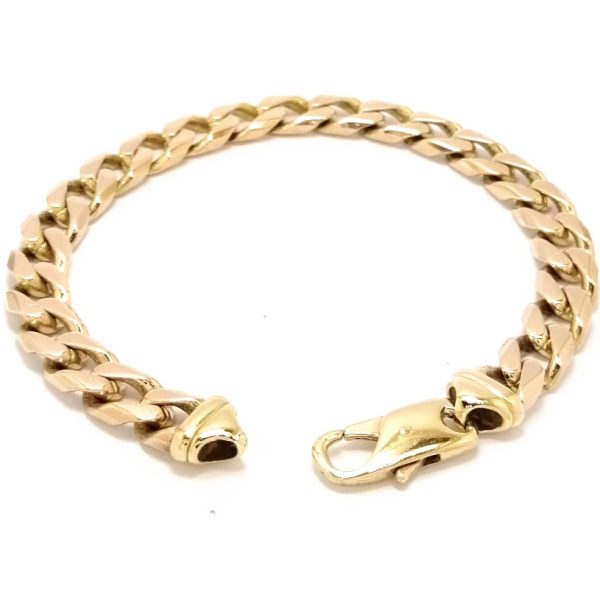 9ct Gold Curb Link Bracelet 41.8g