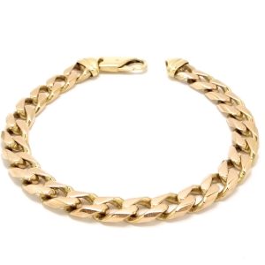 9ct Gold Curb Link Bracelet 41.8g