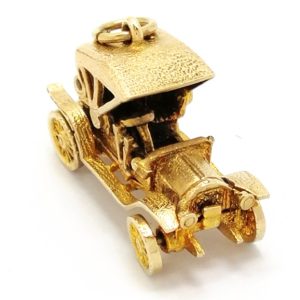 Vintage 9ct Gold Vintage Style Car Charm