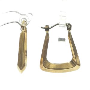 Triangular Hoop Earrings