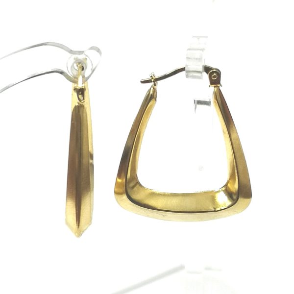 Triangular Hoop Earrings