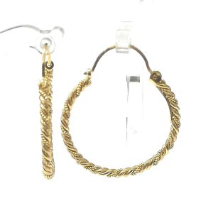 9ct Gold Twist Rope Creoles