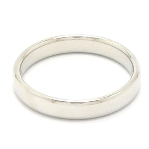 Platinum 4mm Court Wedding Band Ring