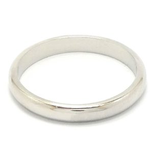 Platinum 3mm D Shape Wedding Band Ring