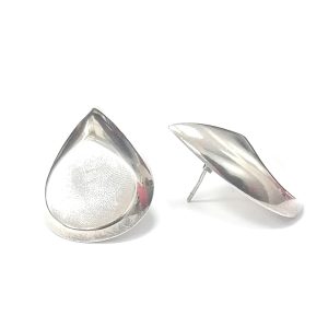 Silver Fancy Stud Earrings