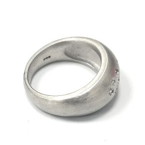 Silver CZ Dome Ring