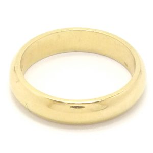 18ct Gold 4mm D Shape Wedding Band Ring