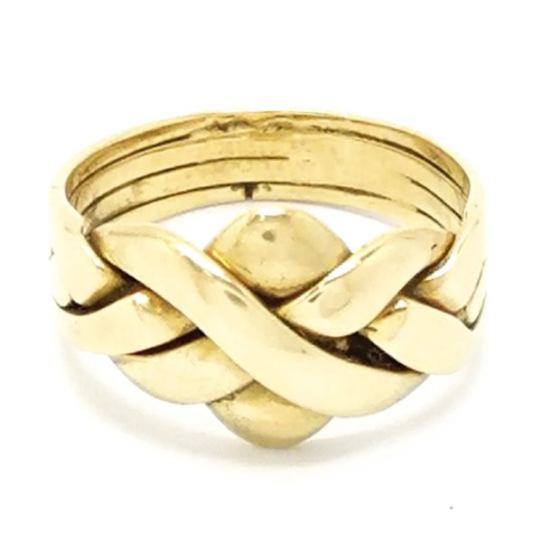 9ct Gold 4 Piece Puzzle Ring