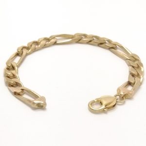 9ct Gold Figaro Bracelet 35.8g