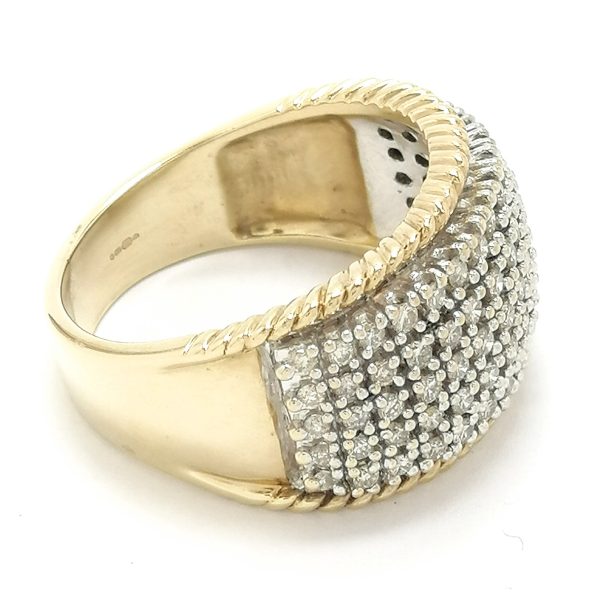 9ct Diamond Dome Style Ring 1.50cts