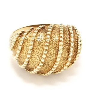 9ct Gold Fancy Dome Ring