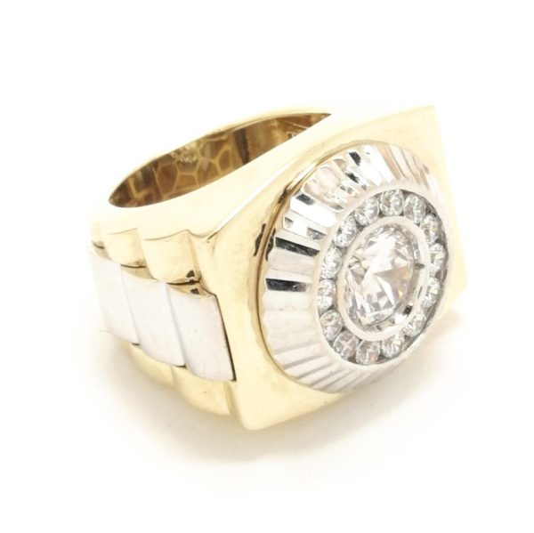 9ct Gold Fancy Cubic Zirconia Dress Ring