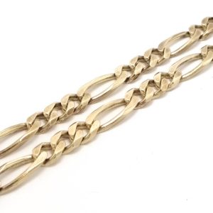9ct Gold 20" Figaro Link Chain 43.8g