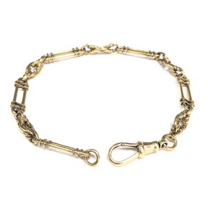 9ct Gold Trombone Style Link Bracelet