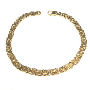 9ct Gold Kings Link Bracelet