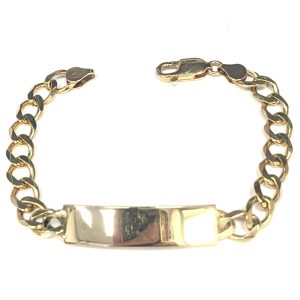 9ct Gold ID Curb Bracelet
