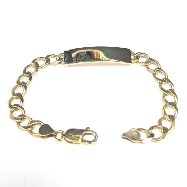 9ct Gold ID Curb Bracelet
