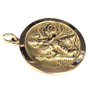 9ct Gold Large st.Christopher Pendant