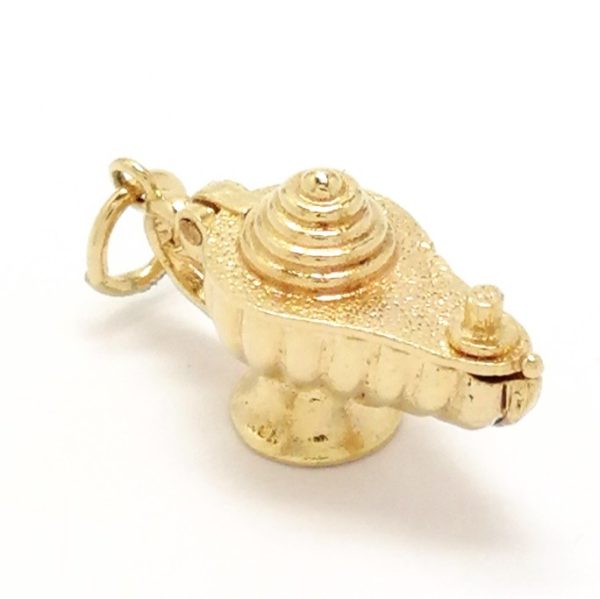 Vintage 9ct Gold Aladdin's Lamp Charm 1960
