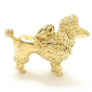 Vintage 9ct Gold Poodle Charm 1960