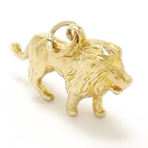 Vintage 9ct Gold Lion Charm 1968