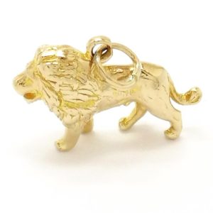 Vintage 9ct Gold Lion Charm 1968
