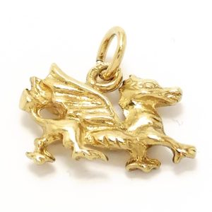 Vintage 9ct Gold Welsh Dragon Charm 1993