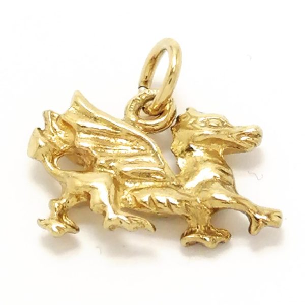 Vintage 9ct Gold Welsh Dragon Charm 1993