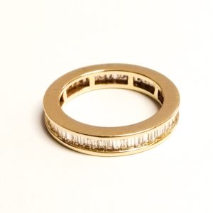 18ct Gold Full Eternity Baguette Diamond Ring 1.27cts