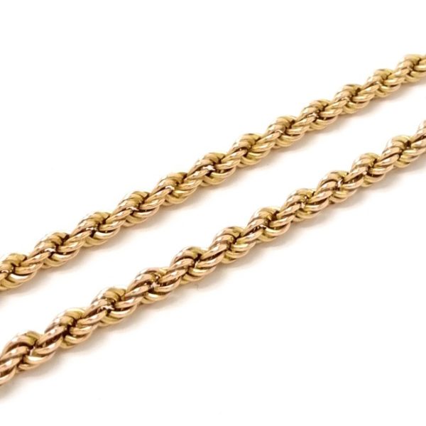 9ct Gold 16" Hollow Rope Link Chain