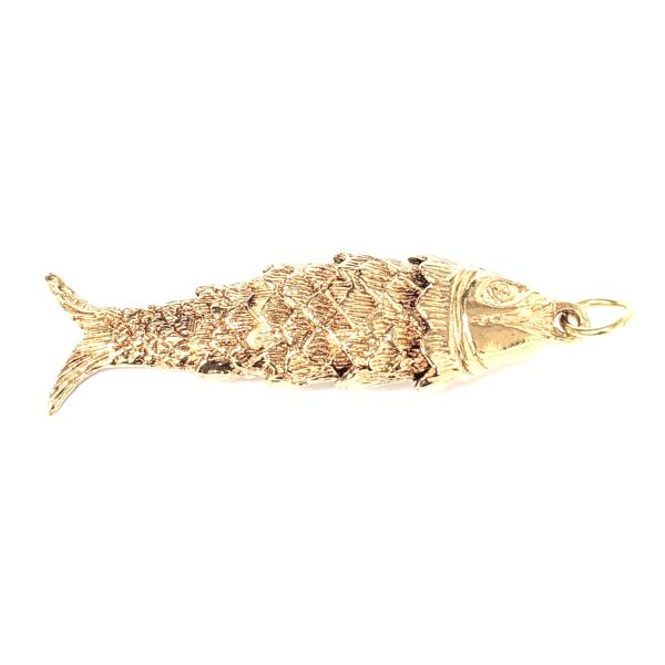 9ct Gold Flexi Fish Pendant