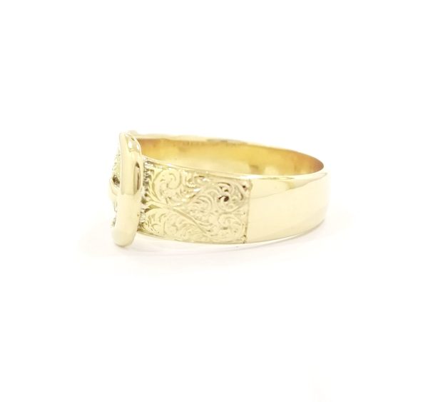 Victorian 18ct Gold Buckle Ring 1897