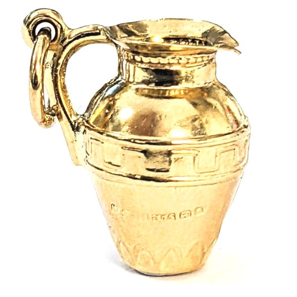 9ct Gold Greek Key Water Jug Charm