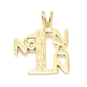 9ct Gold No 1 Nan Pendant