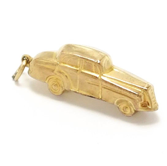 Vintage 9ct Gold Hollow Limousine Car Charm 1964
