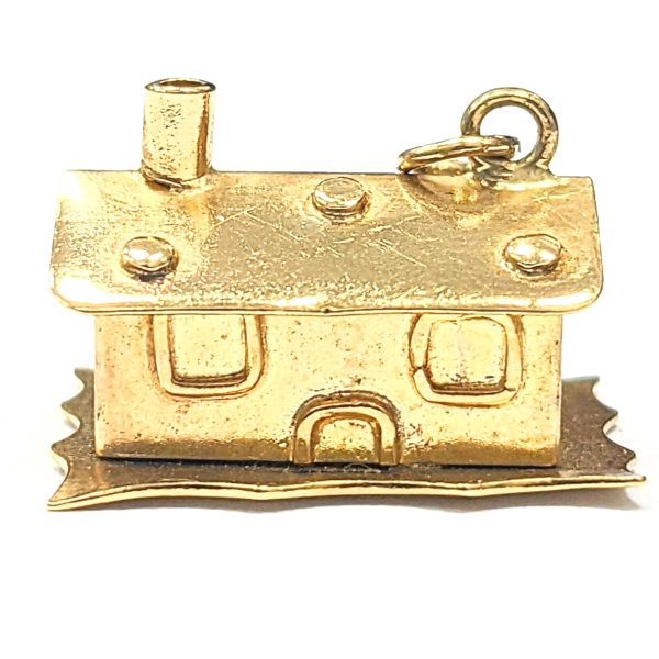 9ct Gold Hinged Cottage Charm
