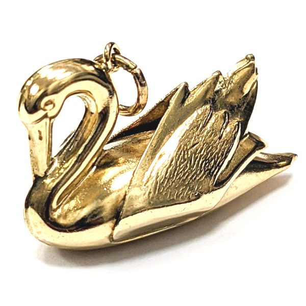 9ct Gold Swan Charm (Birm 1979)