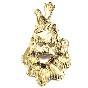 9ct Gold Clown Pendant