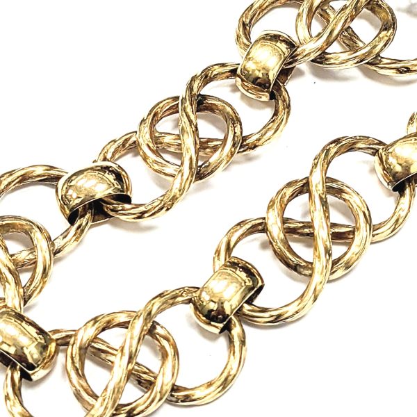 9ct Gold Figure 8 Link Bracelet With Safety Chain (1974)