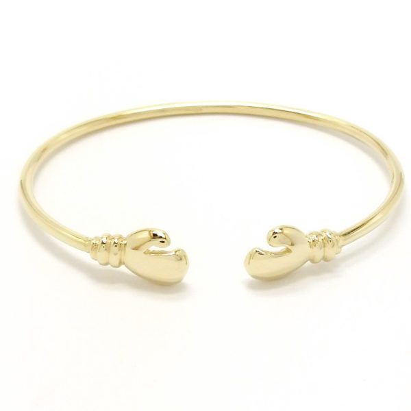 9ct Gold Childs Boxing Glove Torque Bangle