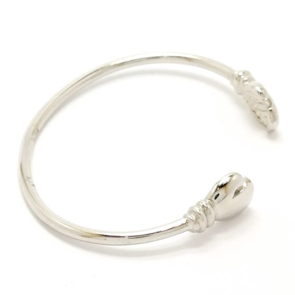 9ct White Gold Childs Boxing Glove Torque Bangle