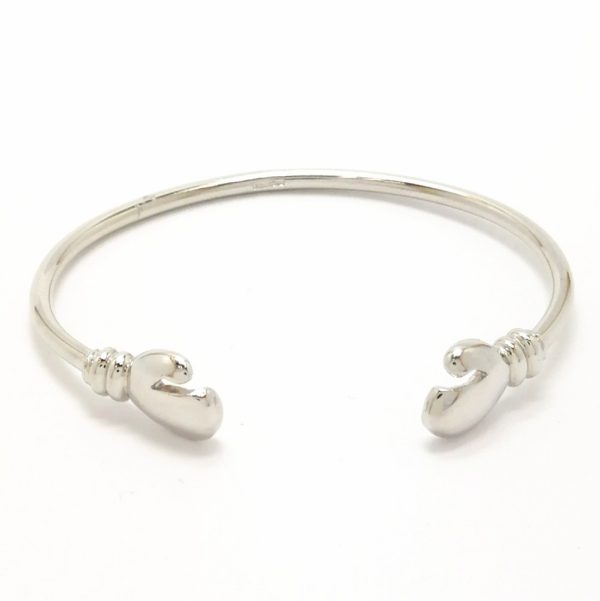 9ct White Gold Childs Boxing Glove Torque Bangle
