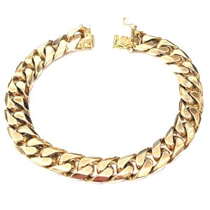9ct Gold Curb Bracelet 58.6g