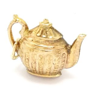 9ct Gold Hollow Tea Pot Charm